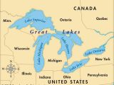 Great Lakes In Canada Map Map Of Michigan Great Lakes Us Map Great Lakes Region New