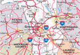 Greenville north Carolina Map Maps Of Greenville County south Carolina