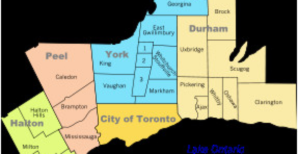 Gta Canada Map Greater toronto area Wikipedia