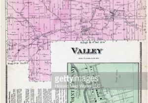 Guernsey County Ohio Map Ohio 1870 Valley township Point Pleasant Hartford Guernsey County