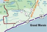 Gunflint Lake Minnesota Map Lake Superior and Inland north Shore Bike Trails