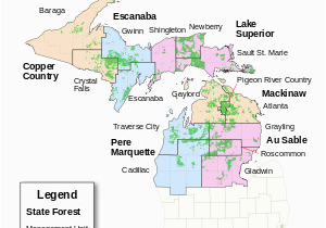 Gwinn Michigan Map Copper Country State forest Revolvy