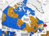 Hard Water Map Canada Canada Election Map before and after Canadians Voted