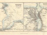 Hartlepool England Map Hartlepool and Mouth Of the Tees Whitby by J Bartholomew C