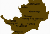 Herts England Map Hertfordshire Travel Guide at Wikivoyage