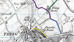 Herts England Map Roads and Those In Tring