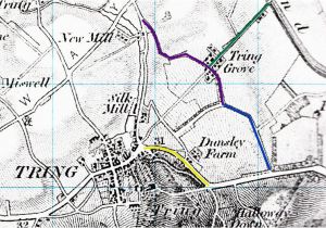 Herts England Map Roads and Those In Tring