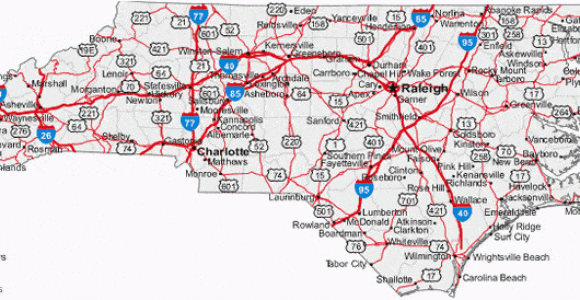 Hickory north Carolina Map Map Of north Carolina Cities north Carolina Road Map