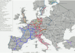 High Speed Rail Map Europe Eurostar Wikipedia