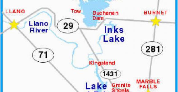 Highland Lakes Texas Map Texas Highland Lakes Map Business Ideas 2013