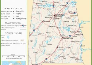 Highway Map Of Alabama Alabama Highway Map