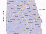 Highway Map Of Alabama Alabama Road Map Alabama Highways Map Alabama Interstates