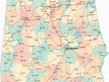 Highway Map Of Alabama Alabama Road Map Printable Map Of Alabama Map with Highways