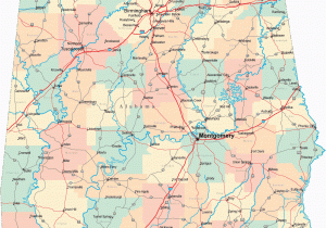 Highway Map Of Alabama Alabama Road Map Printable Map Of Alabama Map with Highways