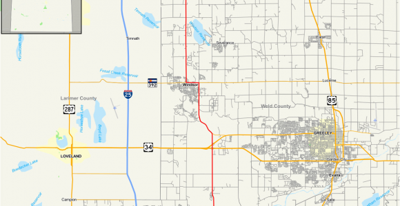 Highway Map Of Colorado Colorado State Highway 257 Wikipedia