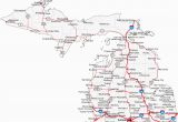 Highway Map Of Michigan Highway Map Of Usa Map Of Michigan Cities Michigan Road Map