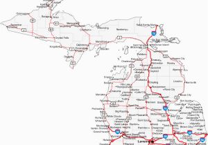 Highway Map Of Michigan Highway Map Of Usa Map Of Michigan Cities Michigan Road Map