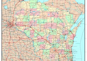 Highway Map Of Minnesota and Wisconsin Wisconsin Highway Map Aishouzuo org