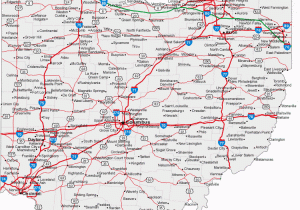 Highway Map Of Tennessee Map Of Ohio Cities Ohio Road Map