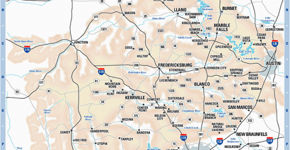 Hill Country Of Texas Map Texas Hill Country Map with Cities Business Ideas 2013