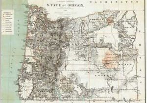 Hillsboro oregon Map Details About 1879 oregon Map or Hillsboro Madras north Bend Molalla