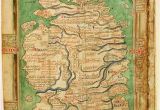 Historic Maps Of England Map Of England and Scotland Circa 1250 History Map Of