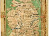 Historic Maps Of England Map Of England and Scotland Circa 1250 History Map Of
