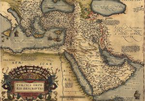 Historical Maps Of Canada the Ottoman Empire From Abraham ortelius atlas 1570 Everett