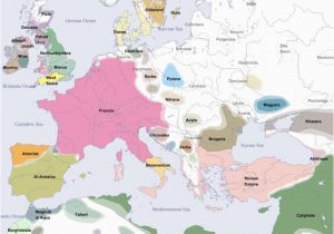 Historical Maps Of Europe Timeline Euratlas Periodis Web Map Of Europe In Year 800
