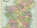 Historical Maps Of Ireland Ireland Map Vintage Map Download Antique Map C S Hammond