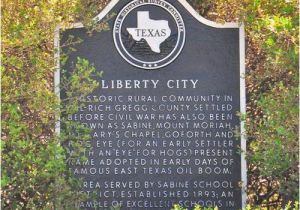 Historical Markers In Texas Map Liberty City Texas