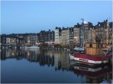 Honfleur France Map Moon Setting and Sunrise One Hour Later Picture Of Le