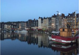 Honfleur France Map Moon Setting and Sunrise One Hour Later Picture Of Le