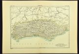 Horsham England Map Antique Sussex Map Of Sussex County England United Kingdom Brighton