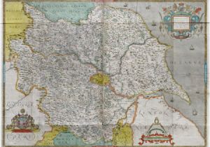 Horsham England Map atlas Of the Counties Of England and Wales Sponsored by T