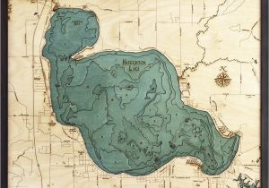 Houghton Lake Michigan Map Bathymetric Maps Michigan Scrimshaw Gallery