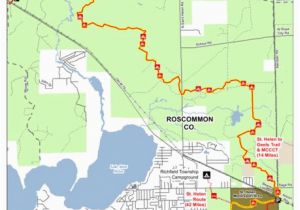 Houghton Lake Michigan Map St Helen to Geels Trail Mccct Cycle Conservation Club Of