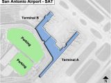 Houston Texas Airport Terminal Map San Antonio Sat Airport Terminal Map
