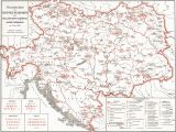 Hungary Map In Europe Garrisons Of the Austro Hungarian Empire 1898 Full Size