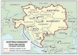 Hungary On Map Of Europe Austro Hungarian Empire 1914 Hungary Austro Hungarian