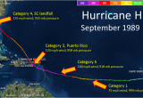 Hurricane Frances Tracking Map Hurricane Hugo