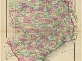 Hutchins Texas Map J H Colton S Map Of Texas Texas Historical Maps Map Historical