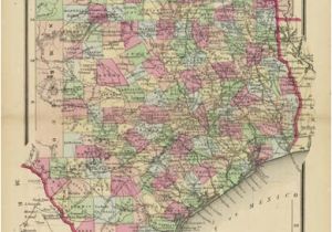 Hutchins Texas Map J H Colton S Map Of Texas Texas Historical Maps Map Historical