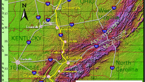 I 75 Map Michigan to Florida Interstate 75 Between Detroit and the Florida Border Along