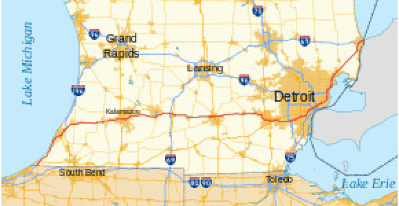 I 94 Michigan Map Interstate 94 In Michigan Revolvy