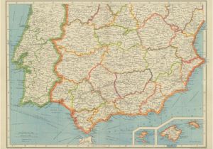 Iberia Spain Map Map Of Spain Murcia