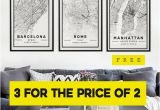 Ikea Italy Map City Map Prints 3 for the Price Of 2 Modern Contemporary Poster In