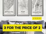 Ikea Italy Map City Map Prints 3 for the Price Of 2 Modern Contemporary Poster In