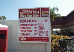 In N Out California Map Menu Board Prices as Of April 2015 Picture Of In N Out Burger