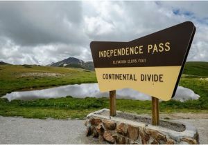 Independence Pass Colorado Map Continental Divide Sign Picture Of Independence Pass aspen